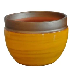 Clair de terre - Pot d'intérieur Austral, coloris Ibiza Sunshine Ø 16 x H. 13 cm Clearance