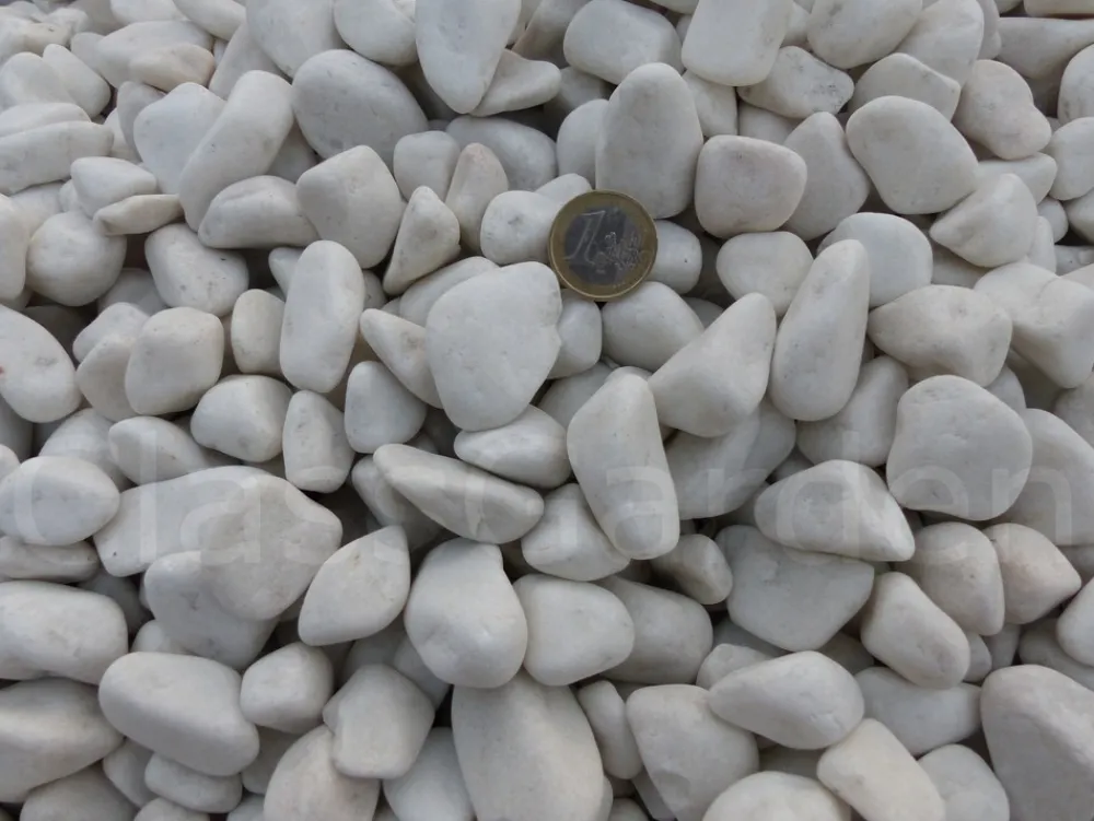 Classgarden - Galet blanc brillant 12-24 pack de 7 m² - 14 sacs - 280 kg Sale
