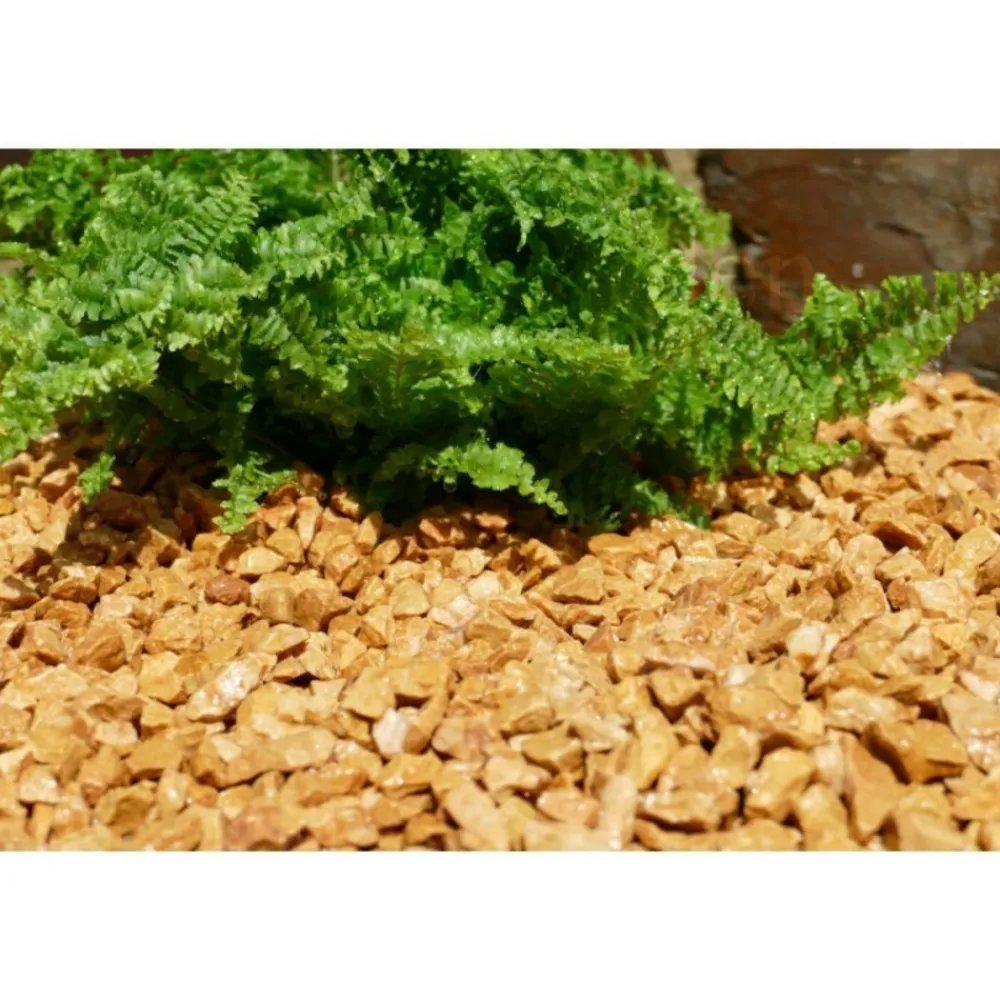Classgarden - Gravier jaune saumon 10-15 pack de 5 m² - 14 sacs - 240 kg Discount