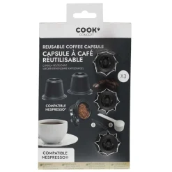 Cook Concept Entretien De La Maison | - Capsule réutilisable compatible Nespresso (x3 pièces)
