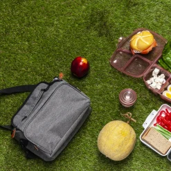 Cook Concept Entretien De La Maison | - Lunch bag gris zippé 25,4x20,3x12,7cm