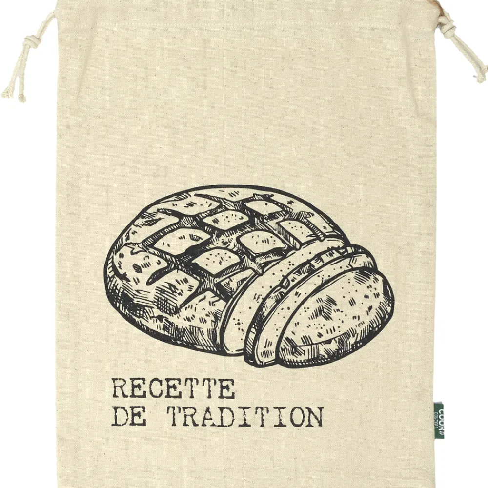 Cook Concept Entretien De La Maison | - Sac à pain en toile pour pain tranché 26x36cm