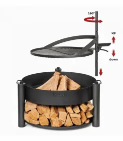 Cookking Barbecues Et Planchas | - Braséro extérieur montana x, avec grille de cuisson 60cm, acier naturel, , 111800