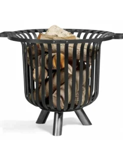 Cook King Chauffage D’Extérieur | - Chauffe terrasse, braséro en acier noir verona 60 cm-sans-60 --