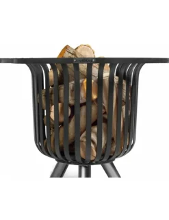 Cook King Chauffage D’Extérieur | - Chauffe terrasse, braséro en acier noir verona 60 cm-sans-60 --