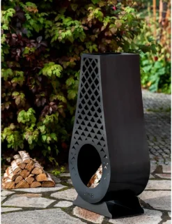 Cook King - Cheminée d'extérieur en acier avangardo 50x33x108cm Discount