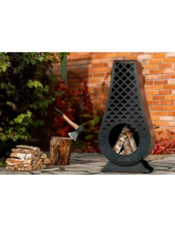 Cook King - Cheminée d'extérieur en acier avangardo 50x33x108cm Discount