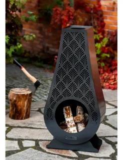 Cook King Chauffage D’Extérieur | - Cheminée d'extérieur en acier ankara 50x33x108cm