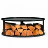 Cookking Barbecues Et Planchas | - Plateforme pour braséro avec support de bûches, acier naturel 62cm de diamètre, , 111040