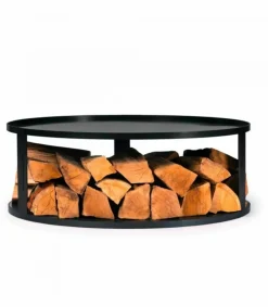 Cookking Barbecues Et Planchas | - Plateforme pour braséro avec support de bûches, acier naturel 62cm de diamètre, , 111040