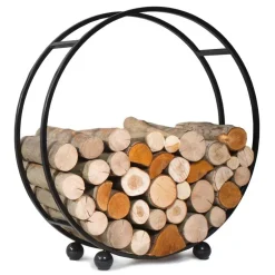Cookking Bois Et Accessoires De Cheminées | - Porte-bûches 'daisy' en acier pour bûches 20cm : alliance parfaite entre fonctio