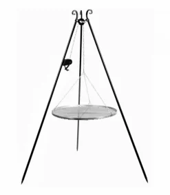 Cookking Barbecues Et Planchas | - Trépied avec plaque à rôtir suspendue, 200cm de hauteur, moulinet inclus, , 21377