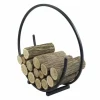 Cook - Range-bûches rond spiral en acier noir ø 80 cm New