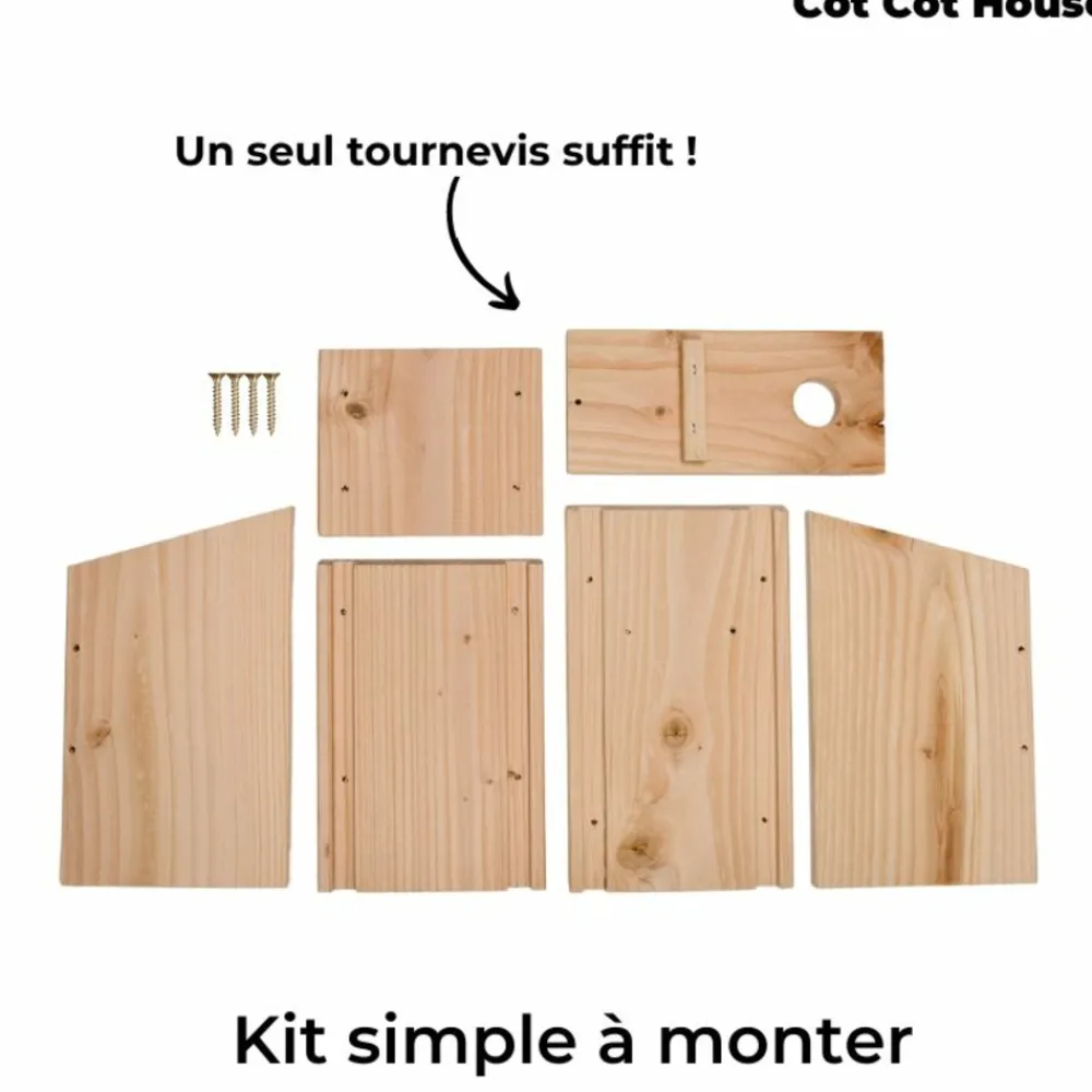 Cot Cot House Oiseaux Du Jardin | - Nichoir à oiseaux en kit pour rouge-queue