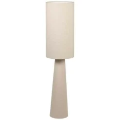 Cote Table Eclairage D’Extérieur | - Lampadaire crème coton 30x130cm