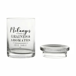 Cote Table - Pot en verre papilles 13cm Discount