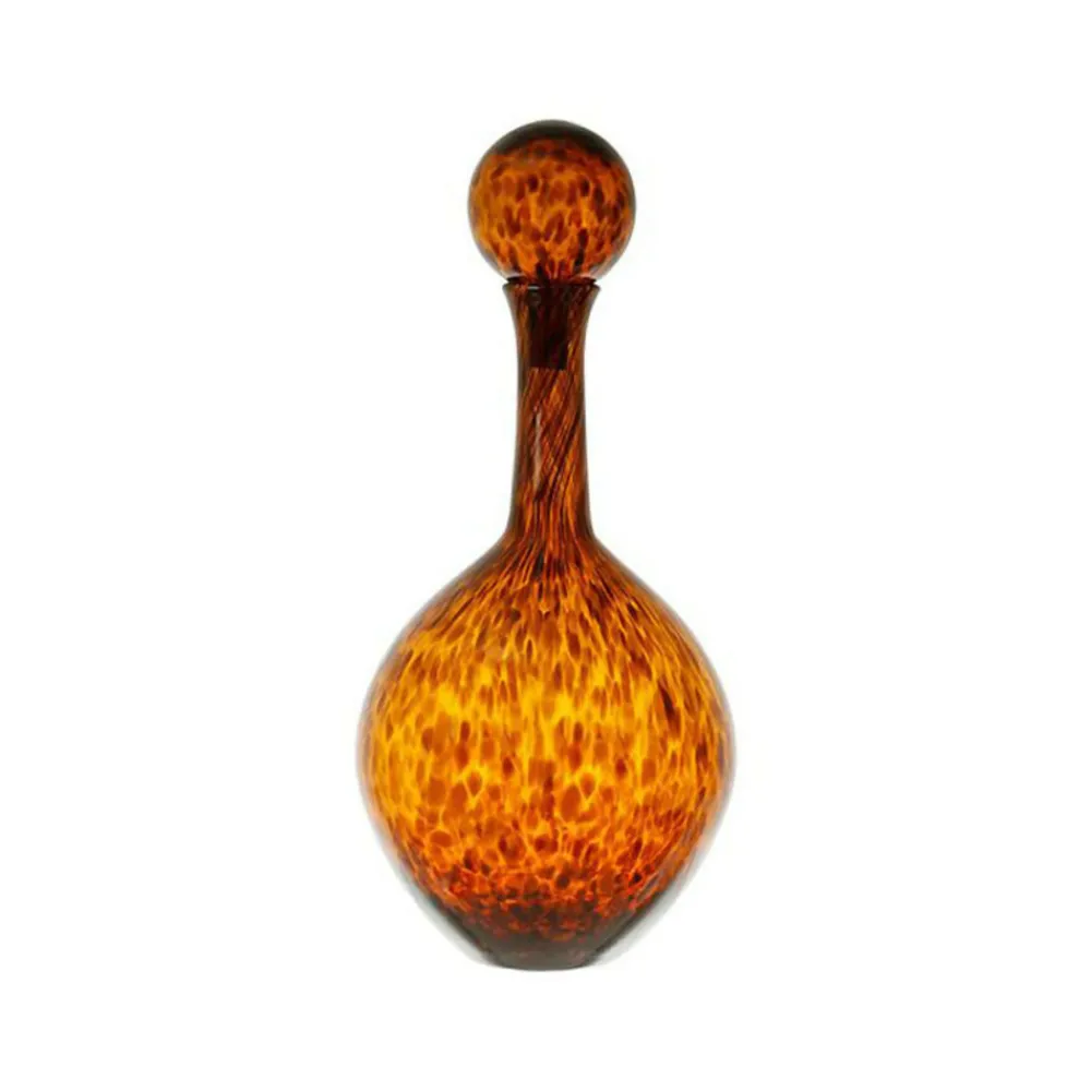 Cote Table - Vase verre agathe ambre 22xh50cm Outlet