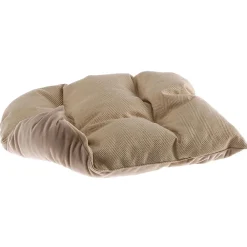 NA Paniers, Transports Et Chatières | Couchage rembourré lit pour chiens harris 80, lavable, avec coussin, tweed et velours, beige