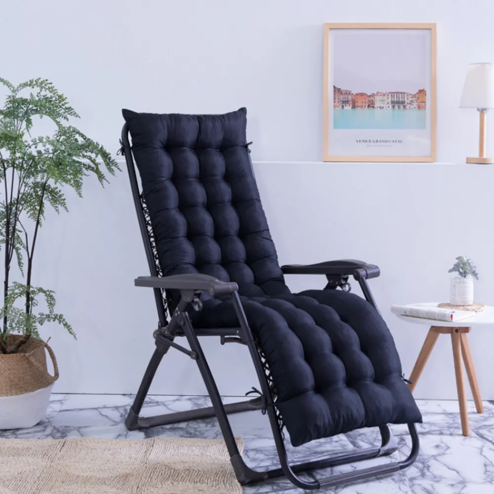 NA Coussin de chaise inclible confort noir, 48*165cm Best