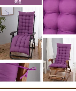NA Coussin de chaise inclible confortable, violet, 48*165cm Outlet