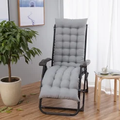 NA Coussins Extérieurs Et Accessoires | Coussin de chaise inclible confortable gris argenté, 48*165cm