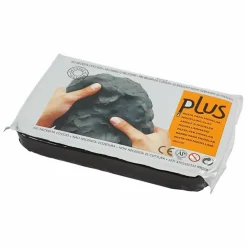 Creotime Modelage Et Mosaique | - Argile à modeler 1 kg - noir