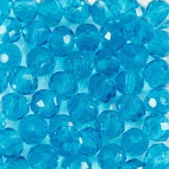 Creotime - 45 perles à facettes rondes ø 4 mm - turquoise Best