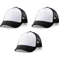 Cricut - 3 casquettes à customiser noir et blanc - Hot