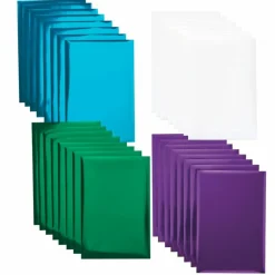 Cricut - 24 feuilles de transfert foil bleu, vert, violet, blanc 15,2 x 10,1 cm Sale