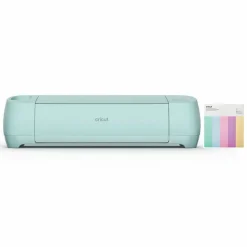 Cricut - Machine de découpe explore 3 + 10 autocollants cartonnés couleurs pastel 33 x 33 cm New