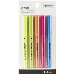 Cricut - 5 marqueurs néon 'infusible ink' pointe 1.0 mm - Best