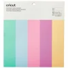 Cricut Librairie Et Papeterie | - 10 papiers cartonnés autocollants couleurs pastel 33 x 33 cm -