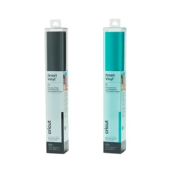 Cricut Librairie Et Papeterie | - 2 vinyles permanents 91 x 33 cm - aqua, noir