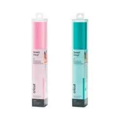 Cricut Librairie Et Papeterie | - 2 vinyles permanents 91 x 33 cm - aqua, rose clair