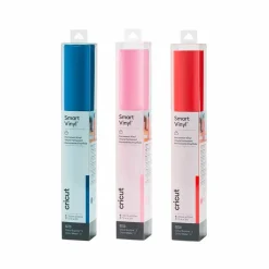 Cricut Librairie Et Papeterie | - 3 vinyles permanents 91 x 33 cm - bleu, rouge, rose clair