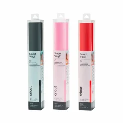 Cricut Librairie Et Papeterie | - 3 vinyles permanents 91 x 33 cm - noir, rouge, rose clair