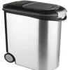 Curver Gamelles Et Autres Accessoires | - Conteneur a croquettes pour chien 12 kg - 35l - aspect métal