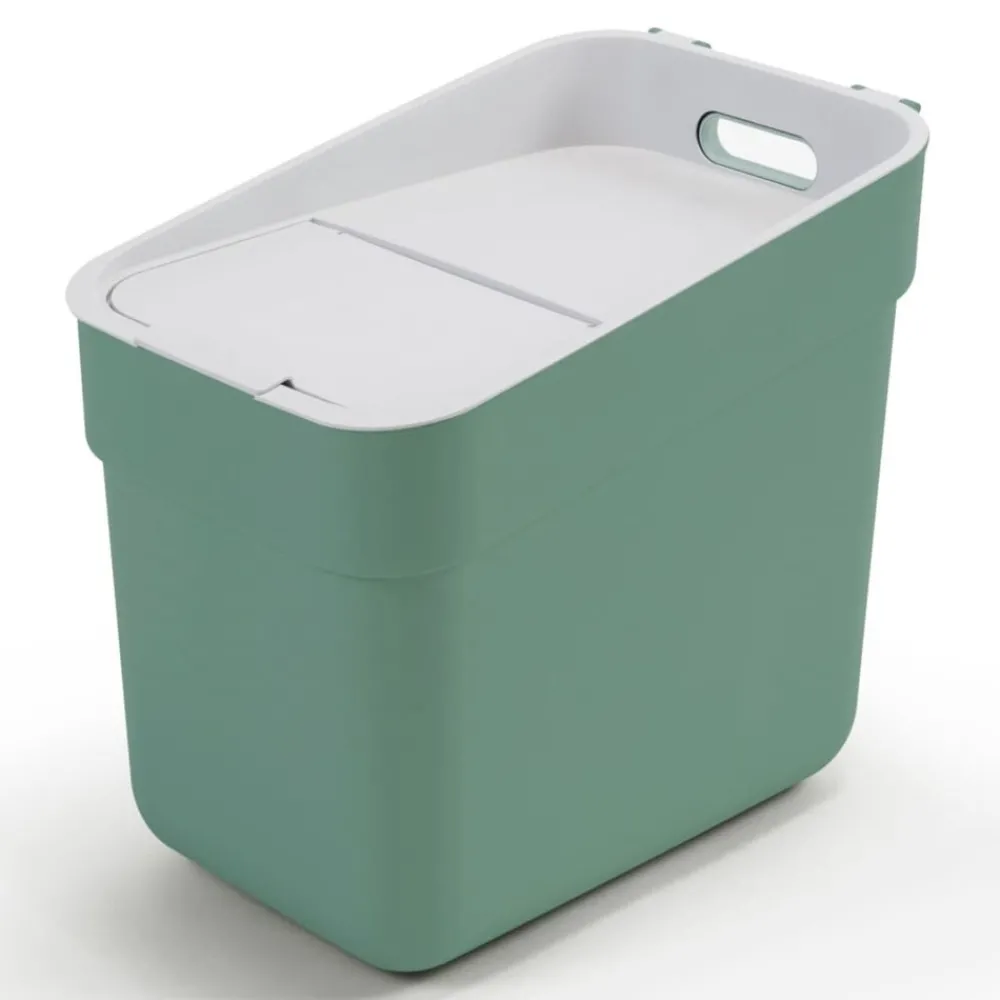 Curver - Poubelle ready to collect 20 l vert menthe Hot