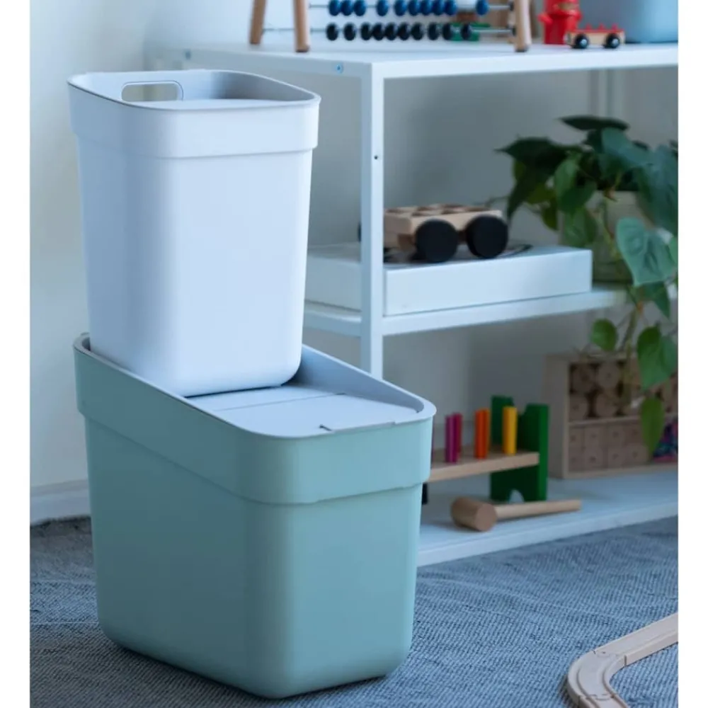 Curver - Poubelle ready to collect 20 l vert menthe Hot