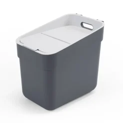 Curver Cache-Pots Et Bacs D'Intérieur | - Poubelle ready to collect 20 l gris foncé