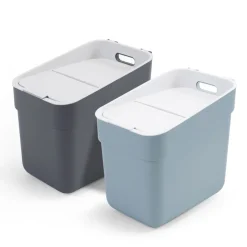 Curver Cache-Pots Et Bacs D'Intérieur | - Poubelle ready to collect 20 l gris foncé