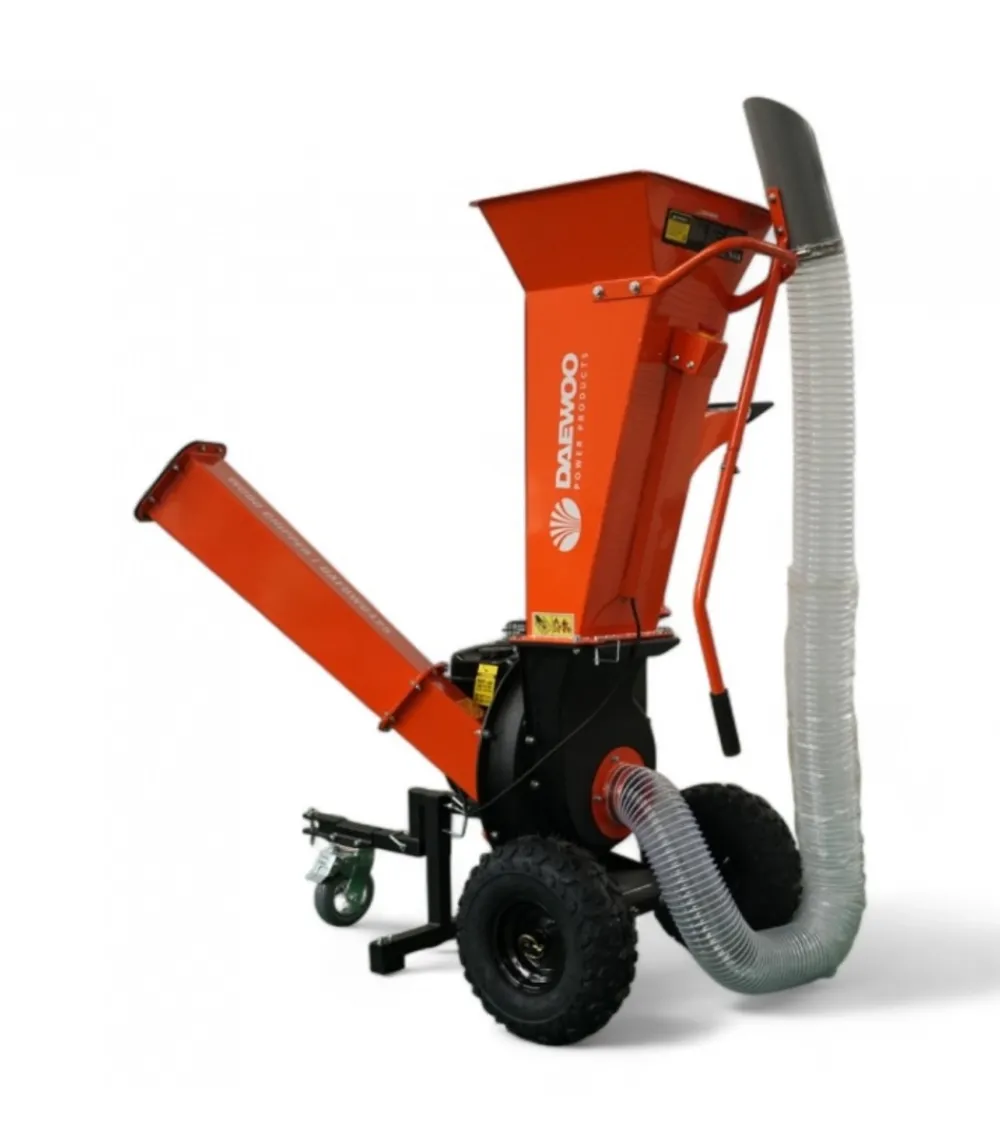 Daewoo Broyeurs, Nettoyeurs Et Souffleurs | - Broyeur végétaux à disque, coupe 50mm, moteur 212cc 7cv, double trémie et aspiration - dafdwc425
