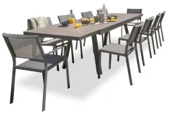 Dcb Garden Mobilier Pour Enfants | - Ensemble repas stockholm 10 places en aluminium et céramique