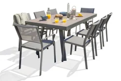 Dcb Garden Mobilier Pour Enfants | - Ensemble repas stockholm 8 places en aluminium et céramique