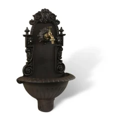Décoration D'autrefois Bassins Et Fontaines | DÉCORATION D'AUTREFOIS - Fontaine de jardin aluminium marron -