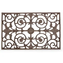 Décoration D'autrefois DÉCORATION D'AUTREFOIS - Paillasson rectangulaire fonte fonte marron - Best