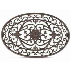 Décoration D'autrefois Entretien De La Maison | DÉCORATION D'AUTREFOIS - Paillasson lune fonte fonte marron -