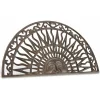 Décoration D'autrefois Entretien De La Maison | DÉCORATION D'AUTREFOIS - Paillasson demi lune fonte fonte marron -
