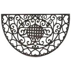 Décoration D'autrefois Objets De Décoration | DÉCORATION D'AUTREFOIS - Paillasson demi-lune fonte fonte marron -