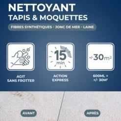 Décoweb Entretien De La Maison | DÉCOWEB - Nettoyant raviveur express tapis moquettes starwax - 600ml